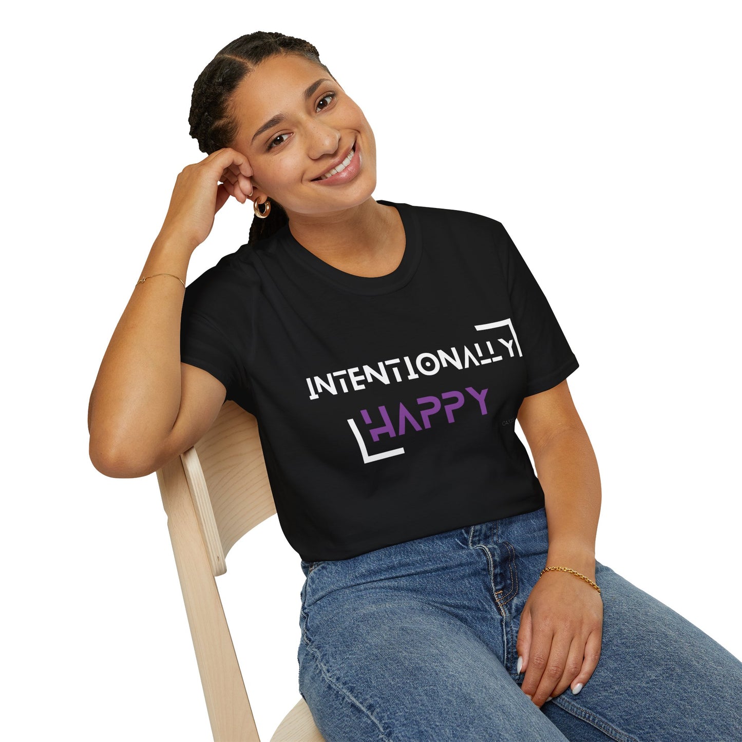 Purple Intentionally Happy Tee