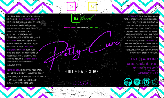 Petty-Cure Foot + Bath Soak - CaJoSe Natural