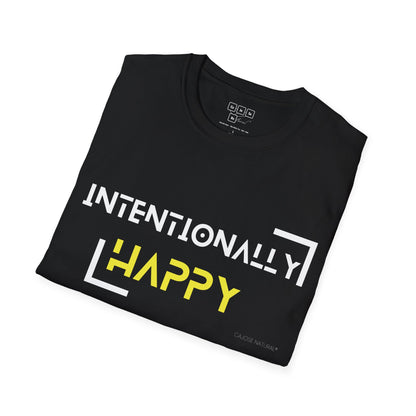 Yellow Intentionally Happy Tee