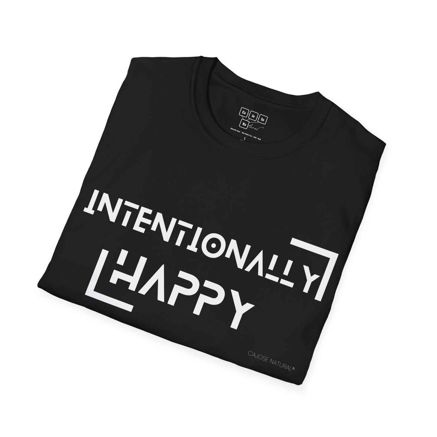 White Intentionally Happy Tee