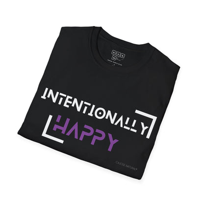 Purple Intentionally Happy Tee