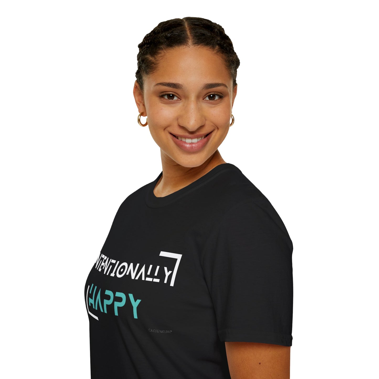 Blue Intentionally Happy Tee