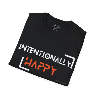 Orange Intentionally Happy Tee