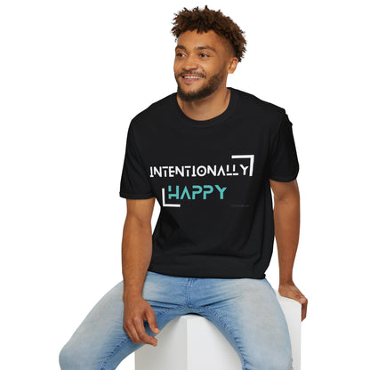 Blue Intentionally Happy Tee