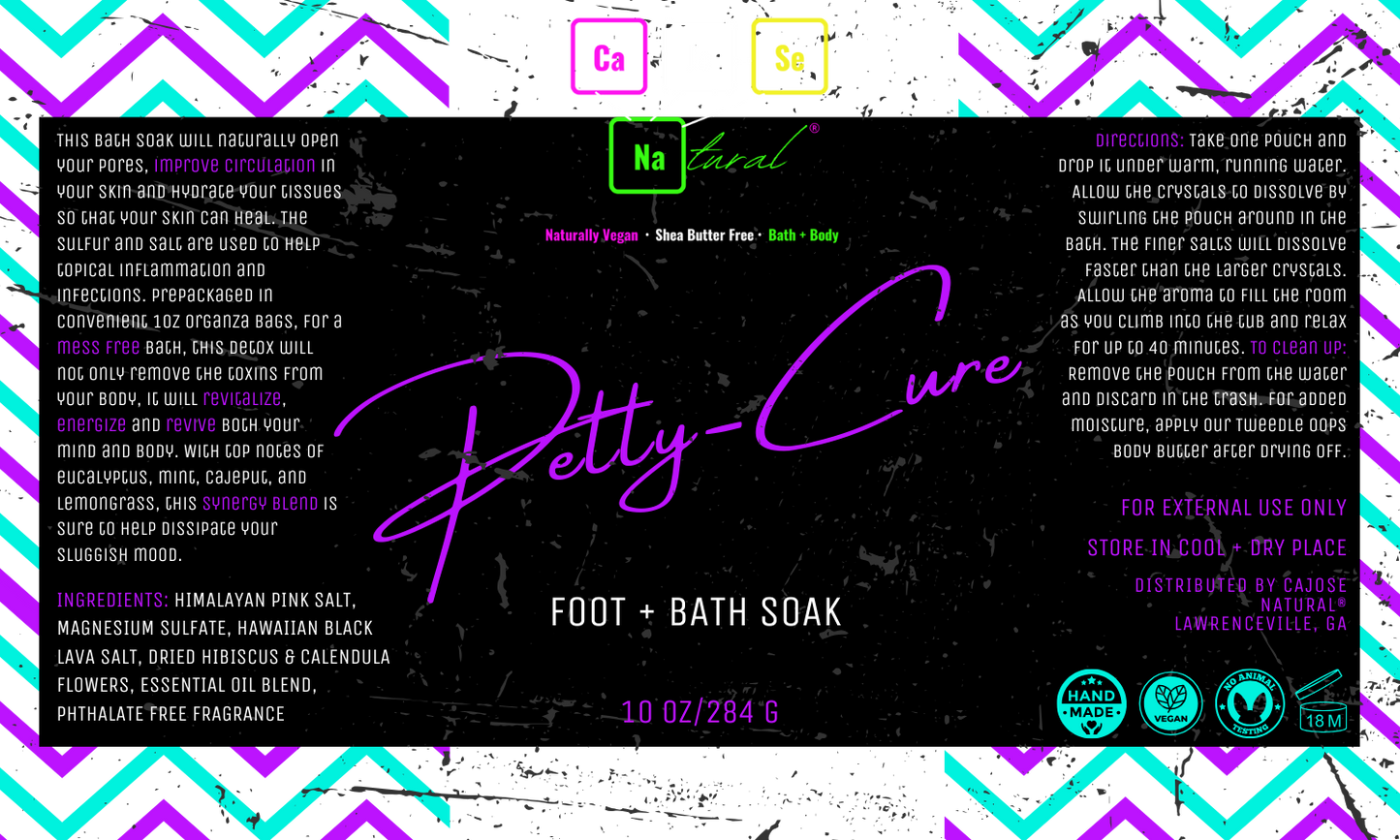 Petty-Cure Foot + Bath Soak - CaJoSe Natural