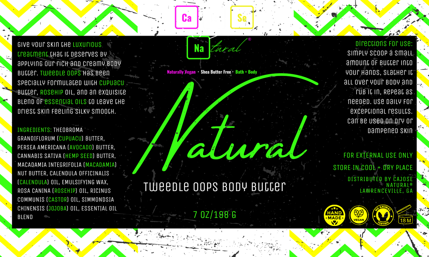 Tweedle Oops Body Butter - CaJoSe Natural