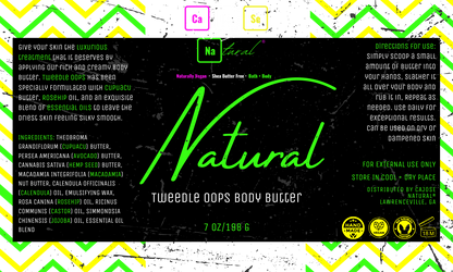 Tweedle Oops Body Butter - CaJoSe Natural